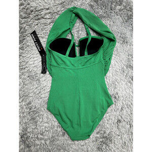 Point Zero Ocean Bayshells 2-Way One Piece Crossover Swimsuit In Green $70